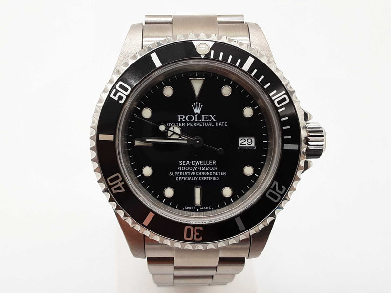 Rolex 16600 40 Sea-dweller Black Dial Steel Oyster Band Watch Do1024elxzde