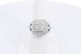 5.16ctw Lab Grown Diamond Ring In 14k White Gold 9.3 Grams Size 7 Eb0225rxzsa