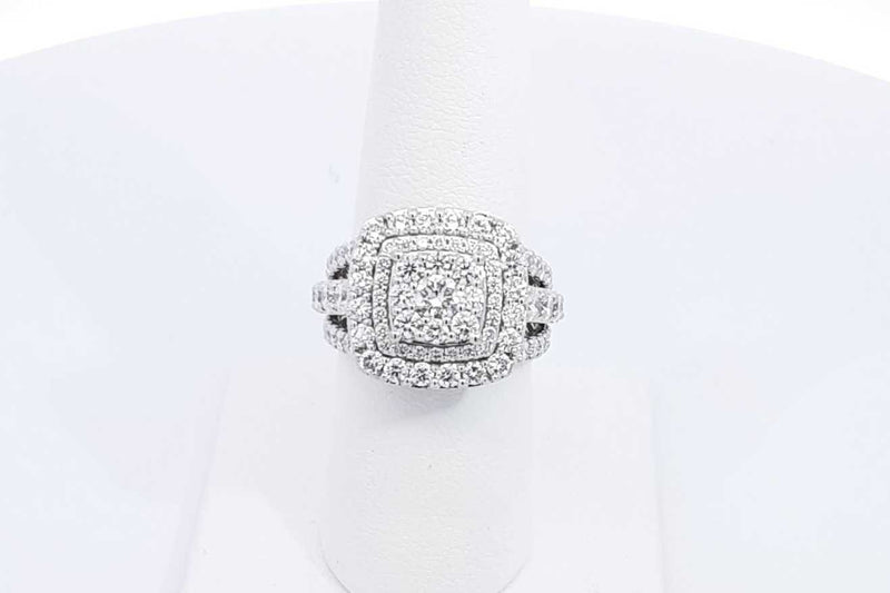 5.16ctw Lab Grown Diamond Ring In 14k White Gold 9.3 Grams Size 7 Eb0225rxzsa