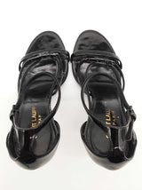 Saint Laurent Ysl Cassandra Black Patent Leather Heels Size Eu 36.5 Do0826lrxde