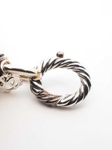 David Yurman Cable Bracelet In 925 Silver & Ceramic 39.3g 7 Inch Fw1026oxzdu