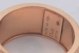 Christian Dior My Dior Cannage 18k Rose Gold Ring 5.6 Grams Size 49 Eb0326loxzde