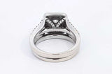 Approx. 0.45ctw Diamond Ring In 14k White Gold 8.1 Grams Size 6 Eb0125isrsa