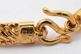 23k Yellow Gold Macaroni Link Bracelet 30.3 Grams 6.25 Inch Eb0526wxxzsa