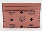 Mcm Card Holder Pink Wallet Aa0426wzsa
