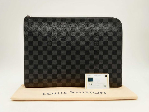 Louis Vuitton Pochette Jour Gm Damier Graphite Coated Canvas Bag Fw1124oxzsa