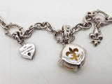 Judith Ripka Pale Yellow Citrine 0.925 Silver Chain Necklace 17.5 Do0426lorde
