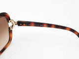 Chloé Square Sunglasses In Tortoise-shell With Gradient Lenses Fw0126rzdu