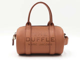 Marc Jacobs The Mini Duffle In Argan Oil Brown Oil Pebbled Leather Fw1026pxdu