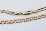 10k Yellow Gold Diamond Cut Curb Chain Necklace 7.5 Grams 22 Inch Eb0826wwrsa
