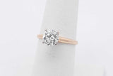 1.0ctw Diamond Solitaire Ring 14k Yellow Gold 2.2 Grams Size 6.25 Eb0226loxzsa