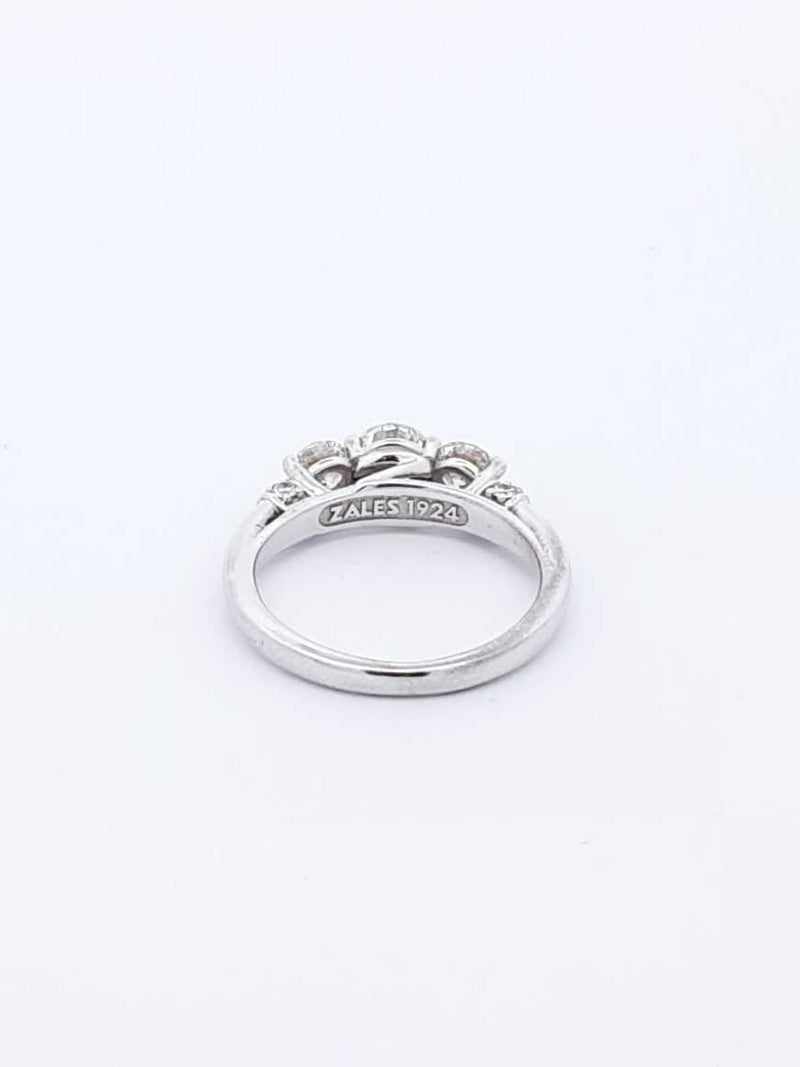 0.94 Cttw Diamond & 14k White Gold Ring With Cert 3.3 Grams Size 5 Fw0625rxzdu