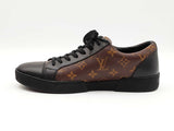 Louis Vuitton Match Up Sneakers In Monogram Coated Canvas Size 7.5 Fw0326lcrdu