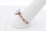 0.65ctw Center Marquis Diamond Ring 14k Rose Gold 2.6 Grams Size 8 Eb0726cxzsa
