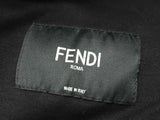 Fendi Forever Blouson Black Velvet Logo Jacket Size It 46 Do0325loxzde