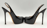 Yves Saint Laurent Tribtoo Platform Slingback Patent Leather Heels 144010024838