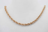 14k Yellow Gold Rope Chain Necklace 12.2 Grams 25.5 Inch Eb0526erxsa