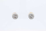 Approx. 0.88ctw Diamond Stud Screwback Earrings 10k Yellow Gold 1.6g Eb1224owxdu