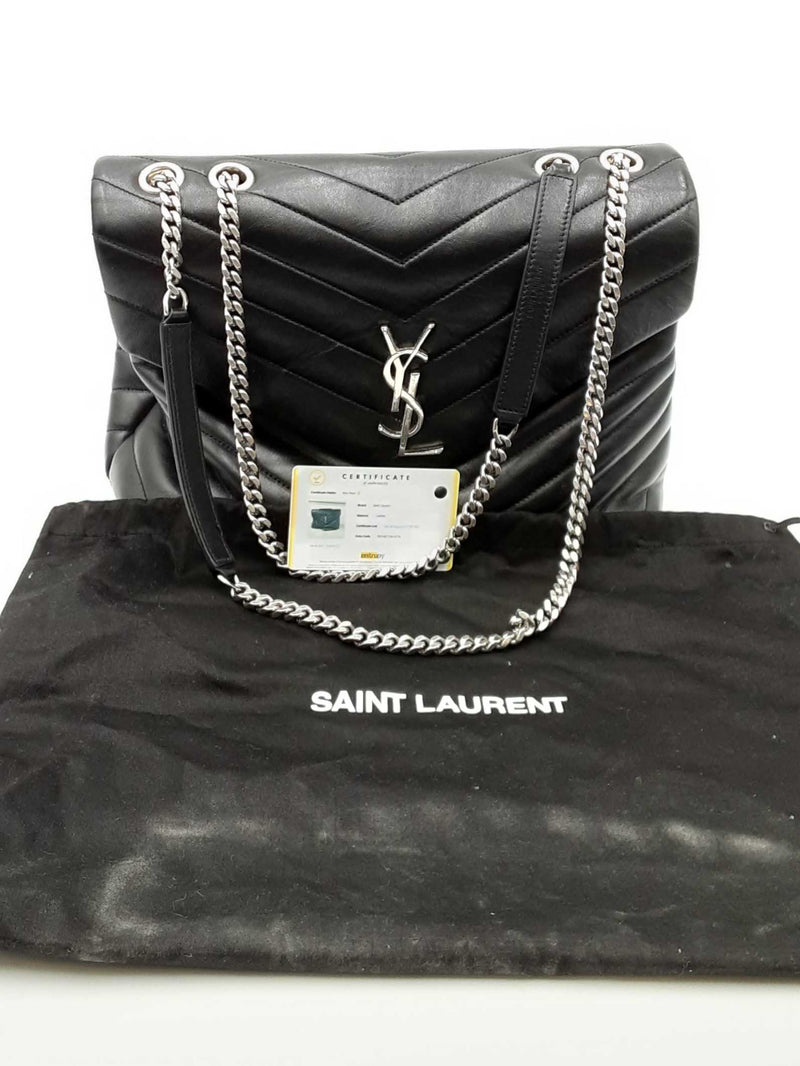 Yves Saint Laurent Quilted Black Leather Loulou Shoulder Bag Eb0524lpxzdu