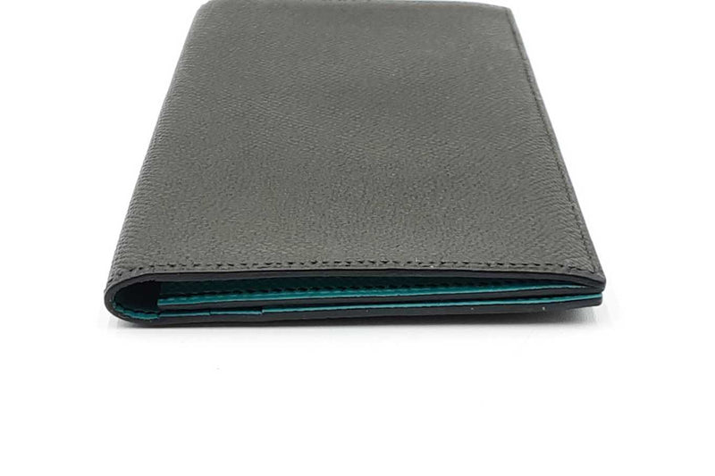 Hermes Fleming Gray & Teal Long Wallet Eb1224wxzdu