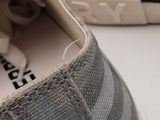 Burberry Grey Check Sneakers Size 45 Eb0626lxzsa