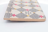 Louis Vuitton Damier Azur Flower Studded Card Holder Wallet Eb0326orxsa