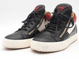 Giuseppe Zanotti Kriss Sneakers In Black Leather Size 41.5 Aa0326rzsa