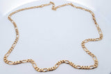 18k Yellow Gold Figaro Chain Necklace 23 Grams 24 Inch Eb0326owxzde