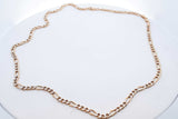 14k Yellow Gold Diamond Cut Figaro Chain Necklace 10.1 Grams 22 Inch Eb0526cxzde