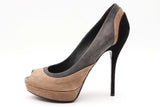 Gucci Suede Colorblock Platform Pumps Size 38.5 Eb0825lxzdu