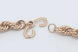 10k Yellow Gold Rope Chain Necklace With 14k Clasp 58.4 Grams 20 In Eb0326osxzsa