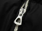 Palm Angels Black White Stripes Down Puffer Zipper Jacket Size Xs Do0525lxzde