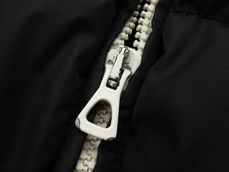 Palm Angels Black White Stripes Down Puffer Zipper Jacket Size Xs Do0525lxzde