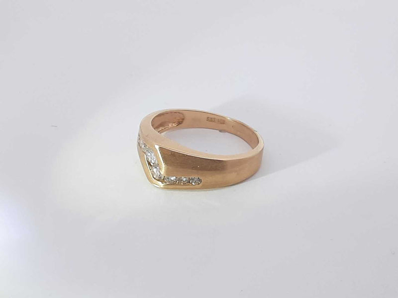 .34ctw Diamonds 14k Yellow Gold 4.3 Grams Ring Size 9 Sd0425ozxsa