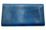Louis Vuitton Dark Blue Epi Textured Leather Sarah Wallet Eb1224crsa