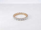 2.05 Cttw Lab-grown Diamond & 14k Gold Eternity Ring 1.7g Size 6.5 Fw0326przdu