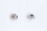 2.0cttw Diamond Stud Screwback Earrings In 14k White Gold 1.5 Grams Eb0826oxxzde