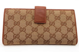 Gucci Britt Monogram Gg Canvas Continental Wallet Eb0926lrxde