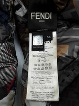 Fendi Fake News Puffy Jacket Size Italian 50 Do0925ooxde