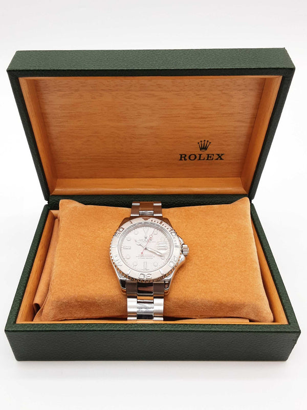 Rolex 40 Yacht-master Silver Dial Platinum Bezel Steel Watch Do0825exzxde