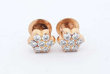 22k Yellow Gold 1.68cttw Diamond Flower Cufflinks 7.2 Grams Eb1125lrxzde