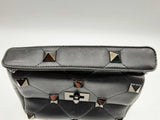 Valentino Garavani Roman Stud Black Quilted Leather Shoulder Bag Do0225crzde