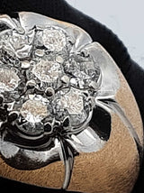 1.17 Cttw Diamond & 14k Yellow Gold Cluster Ring 9.1 Grams Size 12.5 Fw0426crzdu