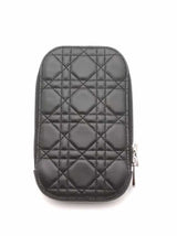 Christian Dior Lady Dior Call'in Dior Cannage Lambskin Phone Holder Eb1026wxzsa