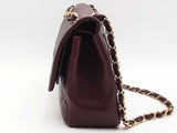 Chanel Caviar Jumbo Double Flap Shoulder Bag Red Aa0526wcrzsa