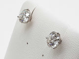 3.0 Cttw Lab Grown Diamonds 14k Wg 1.5g Screw Back Stud Earrings Do0726rrxde