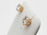 3.02 Cttw Lab Grown Diamonds 14k Yg 1.5g Screw Back Stud Earrings Do0726rrxde