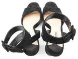 Miu Miu Black Suede Ankle Strap Platform Heels Size It 39 Do0625rxde