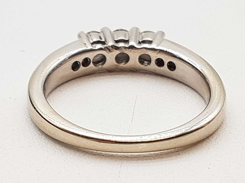 0.30 Cttw Diamonds 14k White Gold 3.5g Ring Size 5.5 Do0325ooxde
