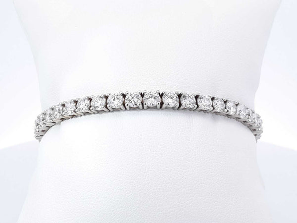 10.0 Cttw Lab Grown Diamond 14k White Gold Tennis Bracelet 14.8g 7 Inch Fwoixzdu